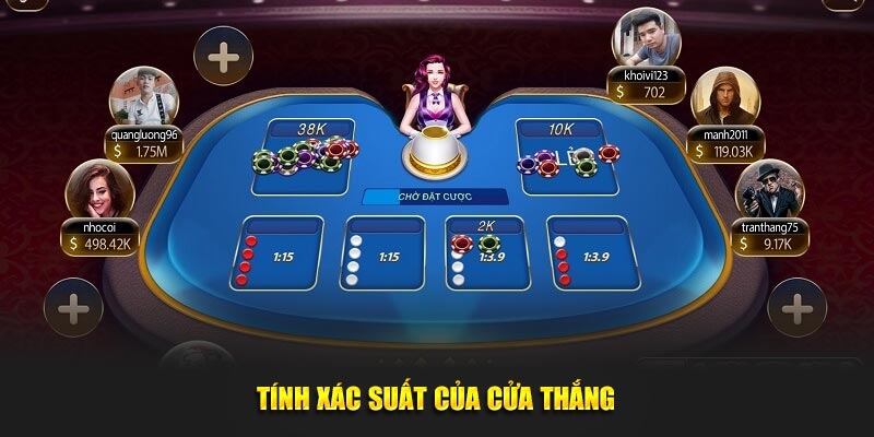 Tính xác suất của cửa thắng